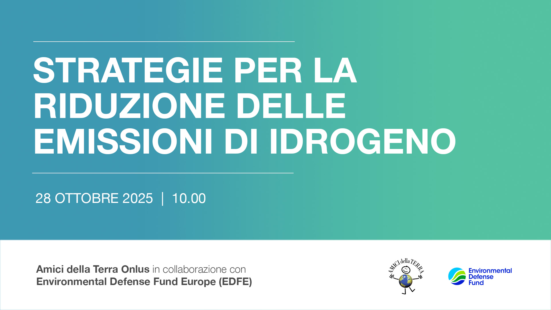 Strategie per la riduzione
delle emissioni di idrogeno