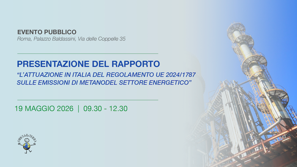 Presentazione del rapporto sullo stato di attuazione del Regolamento UE sul metano